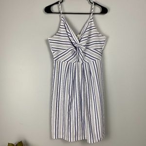 She & Sky Blue and White Dress